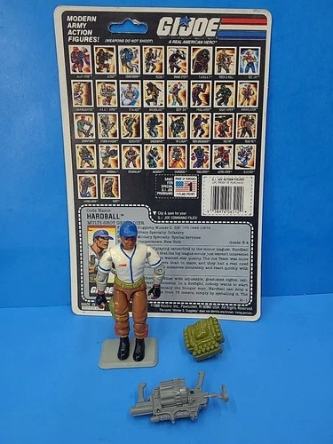 Hard Ball V1 G.I. Joe ARAH 1988 Hasbro Vintage 100% COMPLETE w/ CARDBACK