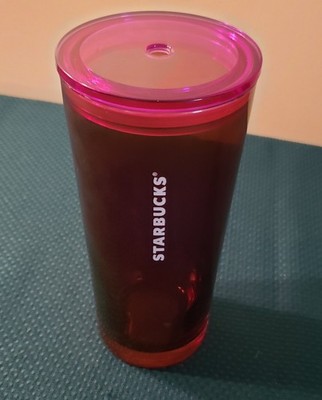 Starbucks 2021 Purple Red Pink Bubble Ombre Tumbler 16 Oz Straw not Included