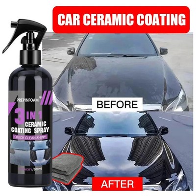 3 in 1 Car Ceramic Nano Coating Spray   Hydrophobic Polish - Paint Protection