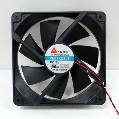 120mm Computer Case Fan Y.S. Tech DC Brushless KM121225LS 2wires #ac