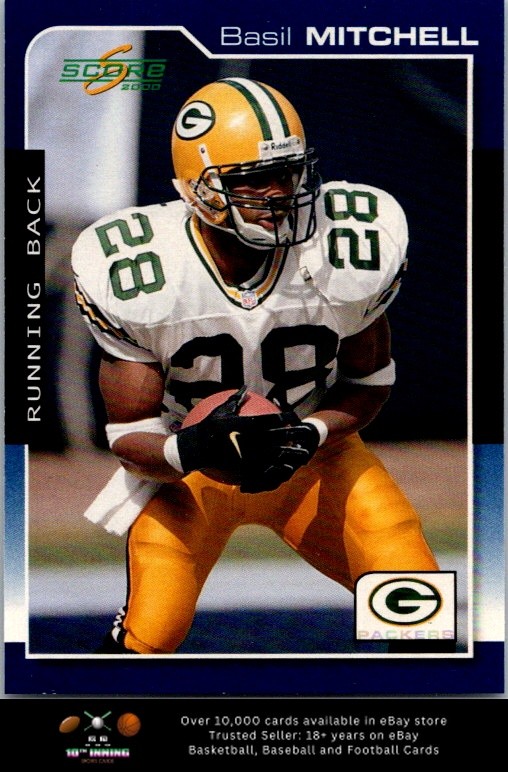 2000 Score FOOTBALL #76 Basil Mitchell