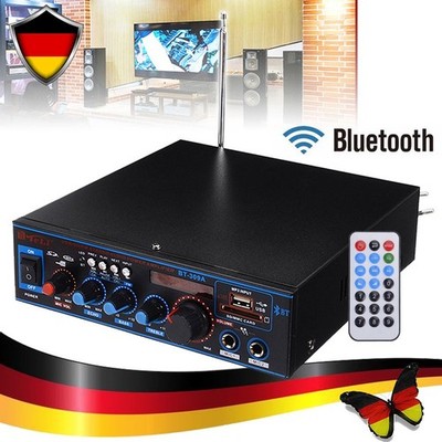 HiFi bluetooth Audio Auto Amplifier Verstärker Stereo 12V 800W USB FM SD