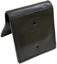 DUTYMAN UNIVERSAL MAGNETIC BADGE HOLDER MODEL 5309 BLACK LEATHER 