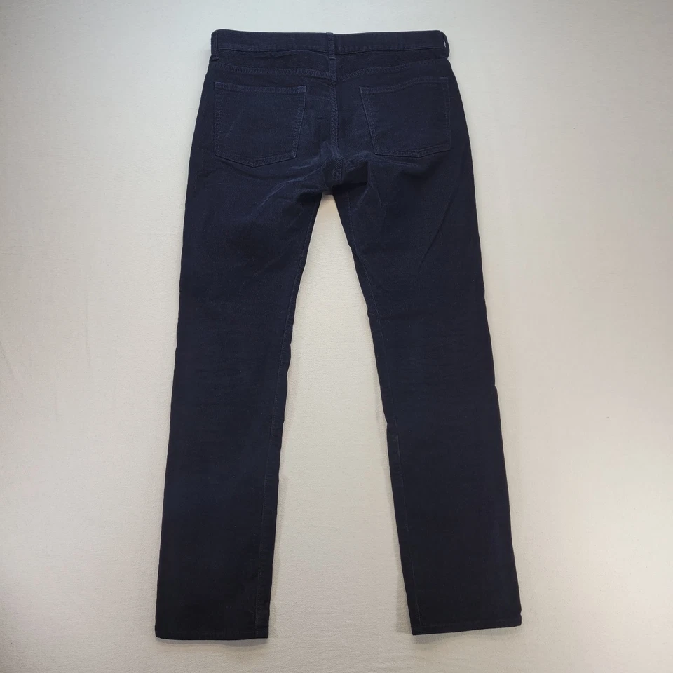 J Crew 484 Pants Mens 32x32 Blue Slim Fit Corduroy Straight Fit Chino Preppy - Image 3 of 4