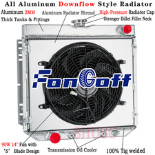 339 3 Row Radiator Shroud Fan For 1966-1970 Ford Mustang Falcon Fairlane Torino