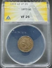 1859 INDIAN HEAD CENT ANACS VF25 03ED26