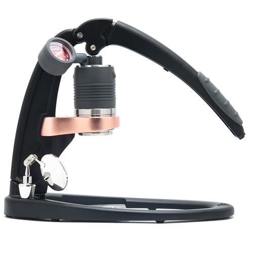 UPDATED PRO 3 (Black) - All manual lever espresso maker with a stainless stee...