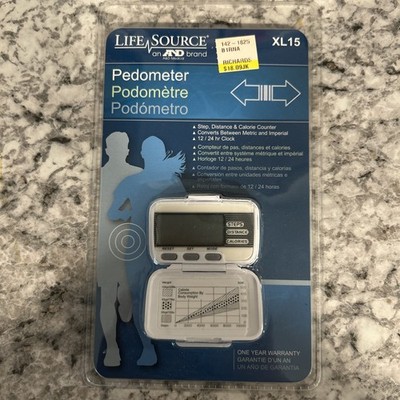 Life Source XL15*Sealed New! Pedometer*Steps* Distance*Calories*Fitness *Walking
