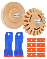 Eraser Wheel for Drill, Sticker 12PCS Decal Removal Rubber Wheel Tool Kit