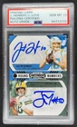 2020 Panini Contenders Justin Herbert Jordan Love Round Numbers PSA/DNA Auto AL2