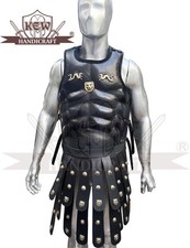 Leather Armor -Spartan Muscle Breastplate Lion  Dragon Medieval Roman Vest
