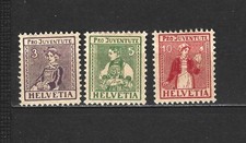6419*- SUISSE  N°154  A  156 MH*  cote : 45,00 €