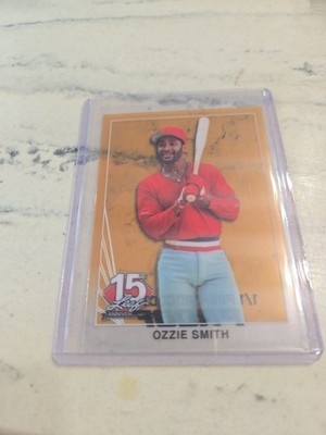 Ozzie Smith 1/1 Pre-Production Proof   Leaf 15th Anniversary Rare Cardinals HOF
