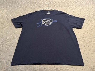 Oklahoma City Thunder Static Logo T-Shirt - Navy Men's 2XL XXL