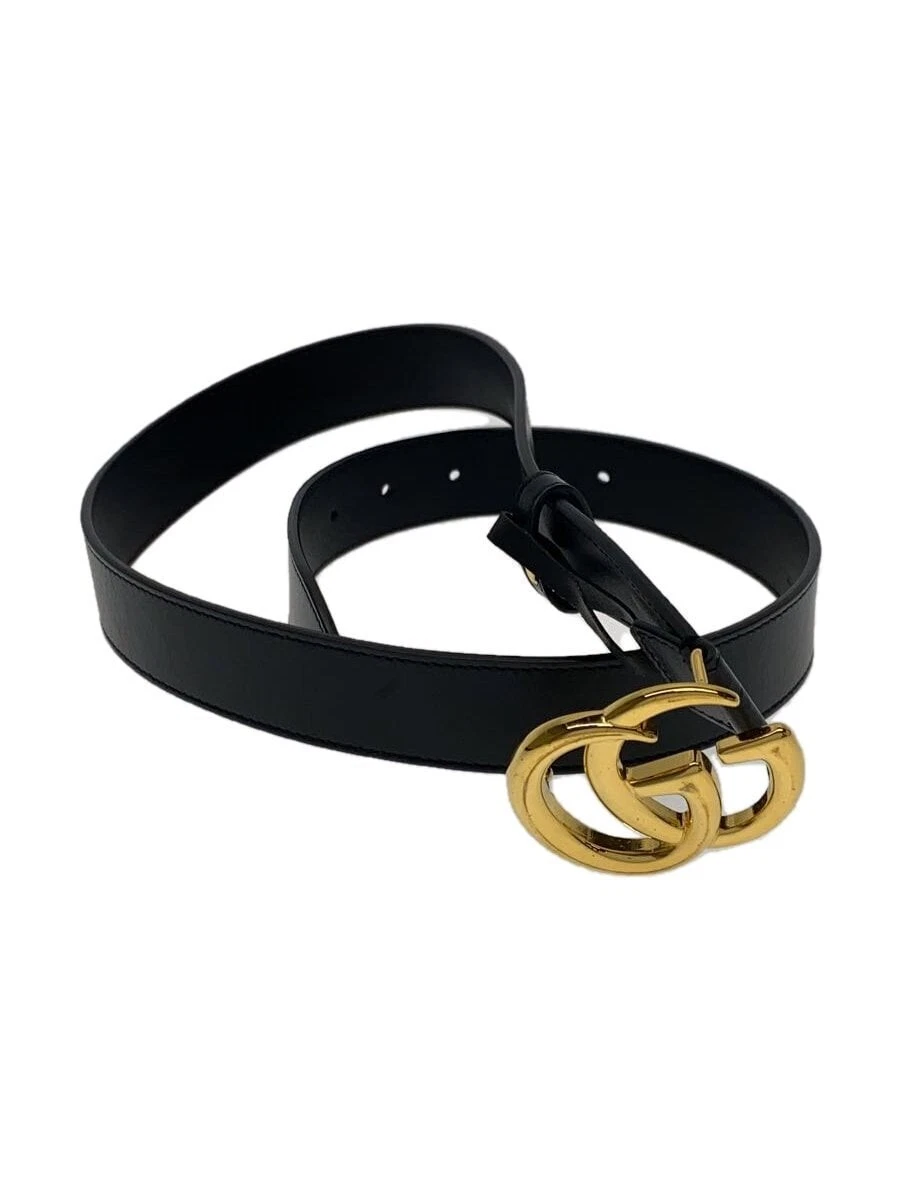 Ceinture GUCCI cuir BLK femme 414516・0YA0G