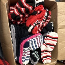 Unisex 3D Warm Fluffy Christmas Socks Set Women's Winter Slippers