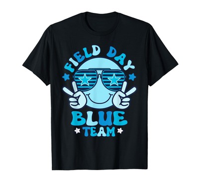 Field Day Blue Team Color Field Trip Team Game T-Shirt