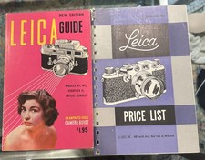 1959 Leica Guide Book  1953 Leica Price List Vintage Camera 1950  s RARE