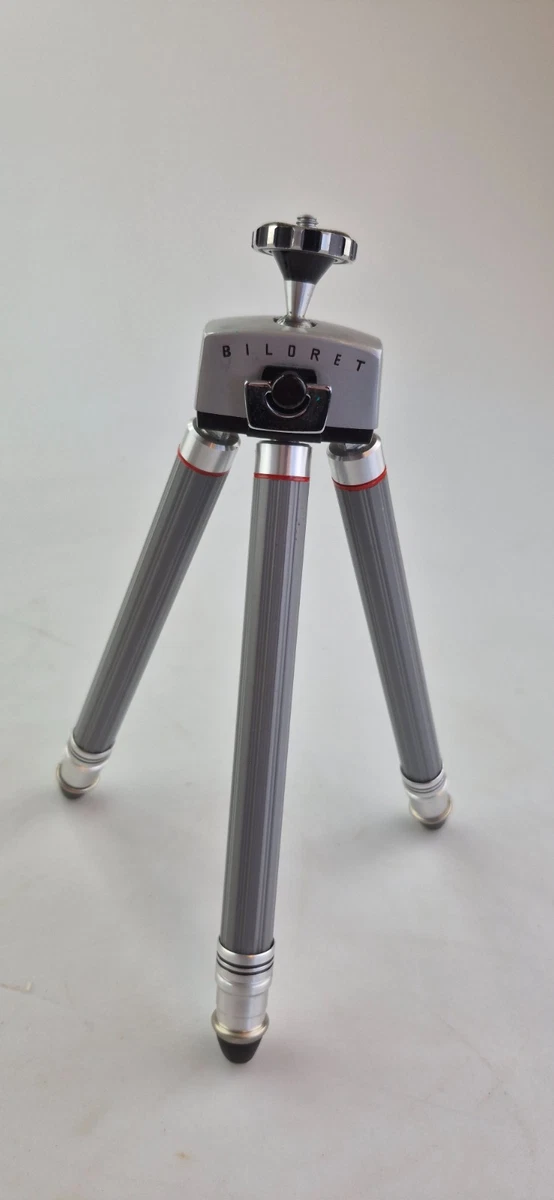 Vintage BILORA BILORET Kamerastativ Tripod ca. 114 cm mit Etui & Drahtauslöser