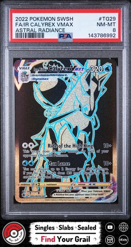 Ice Rider Calyrex VMAX graded PSA 8 for sale on eBay