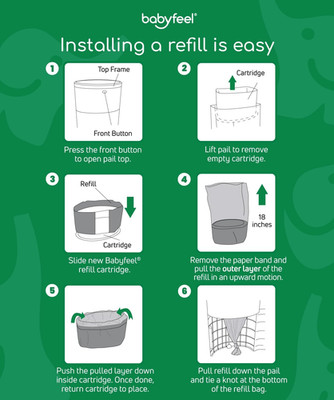 BIO Refills Compatible DEKOR plus Diaper Pails 100% Compostable 4 Pack 50% Extra