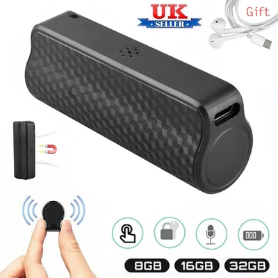 Mini Spy Digital Voice Activated Recorder Audio Recording Device Dictaphone 32GB
