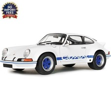 1973 Solido Porsche 911 RSR White Blue Carrera Stripes 1/18 S1801119 — SALE NEW