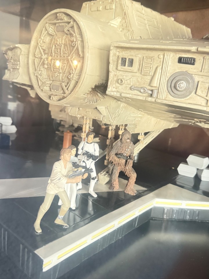 Death Falcon Star Wars Atticus Millenium Falcon Death Star Diorama | eBay