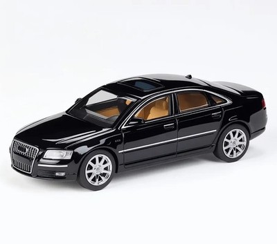 Masdi 1:64 Black A8 D3 W12 Luxury Sedan Sports Model Diecast Metal Car