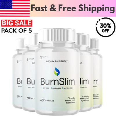 #ad 5 Pack BurnSlim Advanced Energy amp; Fitness Supplement Burn Slim 300 Capsules $49.99
