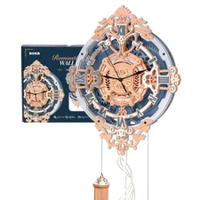 ROKR 3D Wooden Puzzles for Adults-DIY Wall Quartz Clock Kits-Wood Model Kits ...
