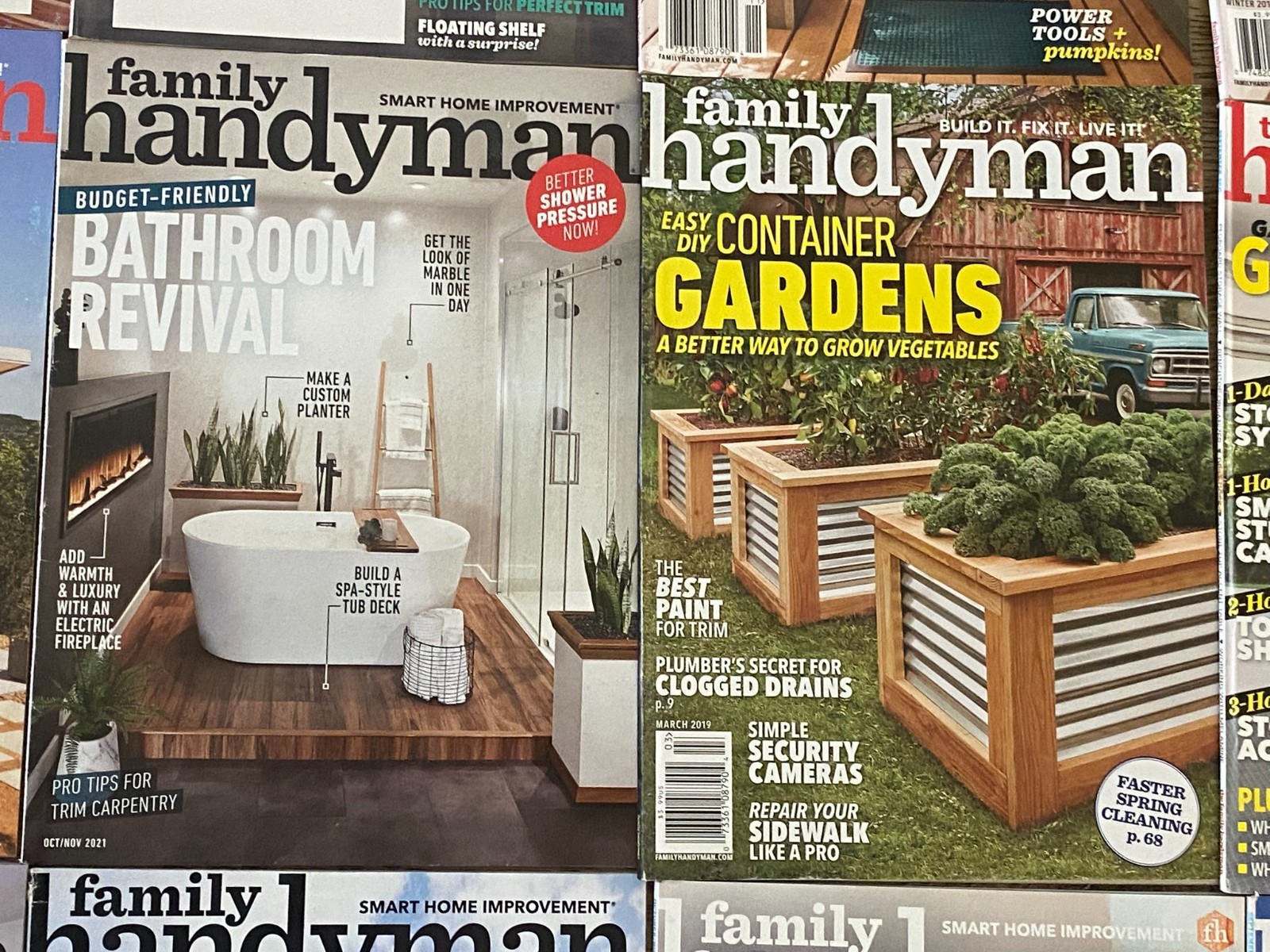 Family Handyman Magazine 2017 - 2024 Lot of 25 DIY Home Garden Renovations