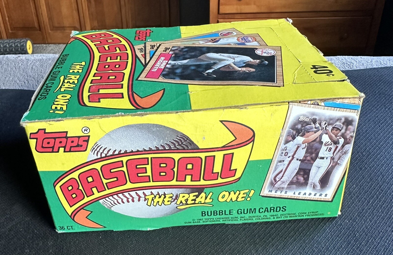 1987 Topps Baseball Wax Box 36 Unopened Packs Bonds McGwire Bo Jackson