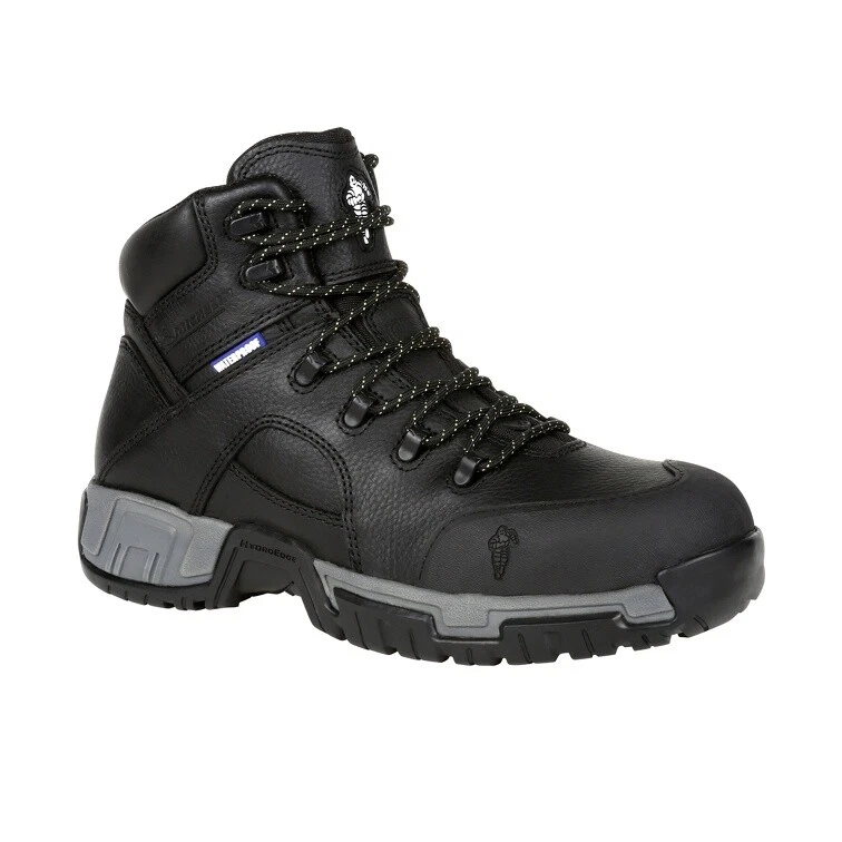 MICHELIN� HYDROEDGE STEEL TOE PUNCTURE-RESISTANT WATERPROOF WORK BOOT XHY866