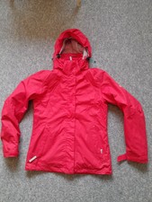 Mckinley Womens Hooded Jacket With Detachable Inner Fleece Red