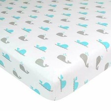 Amer Baby Co. 100 Cotton Jersey Knit Fitted Bassinet Sheet Fits 15" x 33" Pad