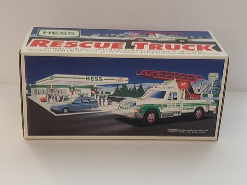 1994 Hess LKW Leiterwagen Rettung Feuerwehrauto mit Originalkarton Beschreibung lesen. - Bild 9 von 24