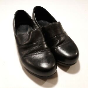 Dansko Tenley Black Nappa Leather Clog Shoe Womens Size 36 US 5.5 - 6 | eBay