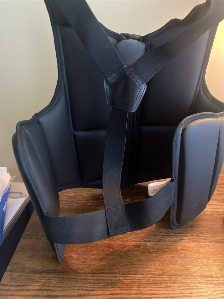 ATA Taekwondo Martial Arts Chest Protector Sparring Vest Adult XL Black