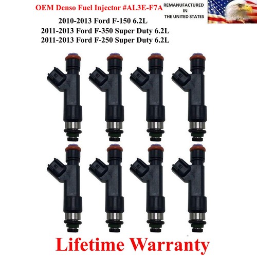 OEM Denso 8X Fuel Injectors for 20102013 Ford F150 6.2L AL3EF7A eBay