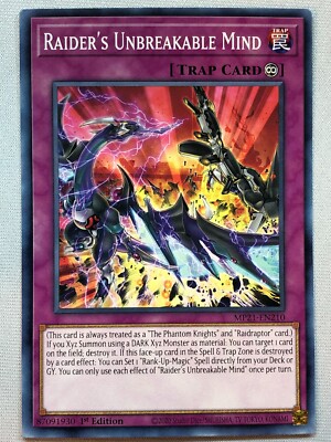 yugioh 2021 tin of ancient battles best cards Yugioh 2021 Tin of Ancient Battles Raider's Unbreakable Mind NM/M