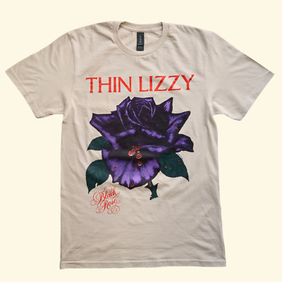 Thin Lizzy Black Rose Tee Shirt Unisex Tour BL074