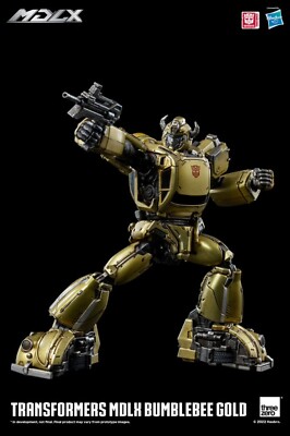 ThreeZero Transformers Bumblebee MDLX Gold Limited Edition Figure
