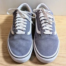 VANS OLD SKOOL Skate Suede Blue Granite True White - Size 7.5 Men 9 Women 40 EU
