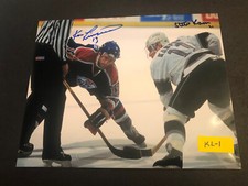 Steve Kasper & Ken Linseman Signed 8x10 Hockey Photo Autographed Auto KL1