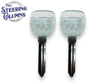 B96 FITS GM CHEVROLET METAL KEY BLANKS P1110 B96 NEW 598007 (2 PACK)