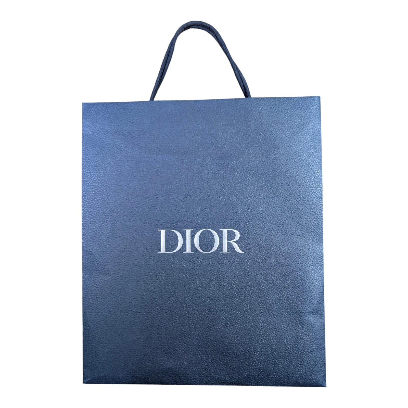 Authentique sac cadeau en papier DIOR sac shopping fourre tout bleu foncé grand L39xH46xP17cm 