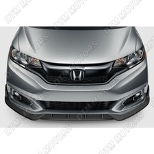 For 2018-2021 Honda Fit Unpainted Black Front Bumper Body Kit Spoiler Lip 3pcs