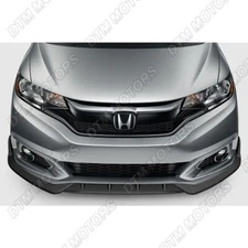 For 2018-2021 Honda Fit Unpainted Black Front Bumper Body Kit Spoiler Lip 3PCS