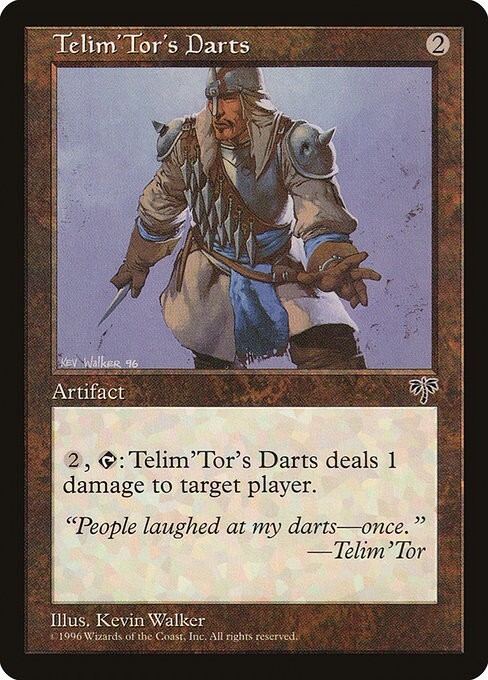 MTG Mirage --- TELIM'TOR'S DARTS --- Uncommon! NM! Magic the Gathering!   *B3G1*